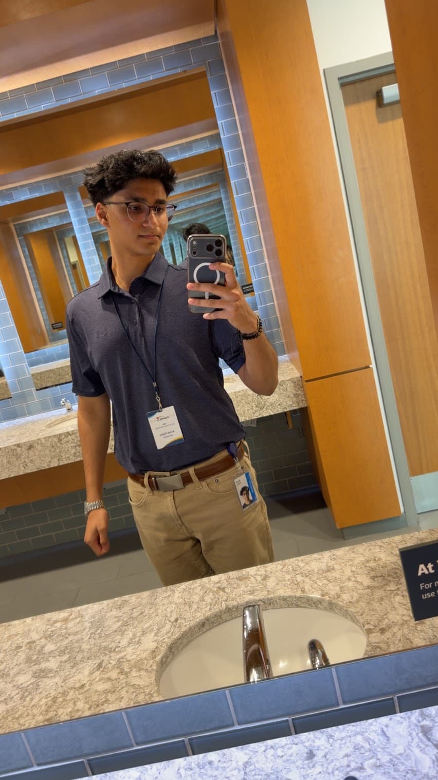 First day photo at the Capital One office.